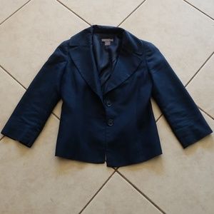 Navy blue waist blazer